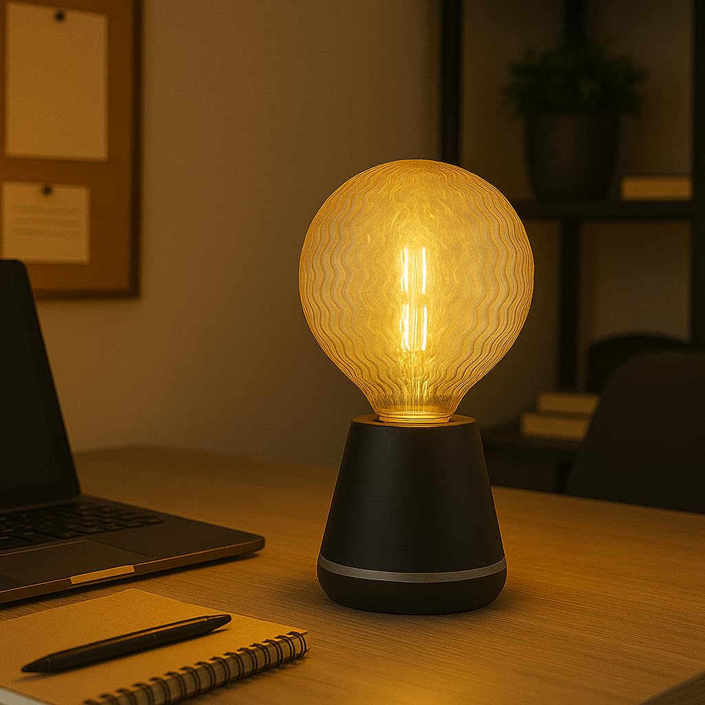 Festive Living 5" RippleLux G125 LED Glass Globe Bulb, E26 Medium Base