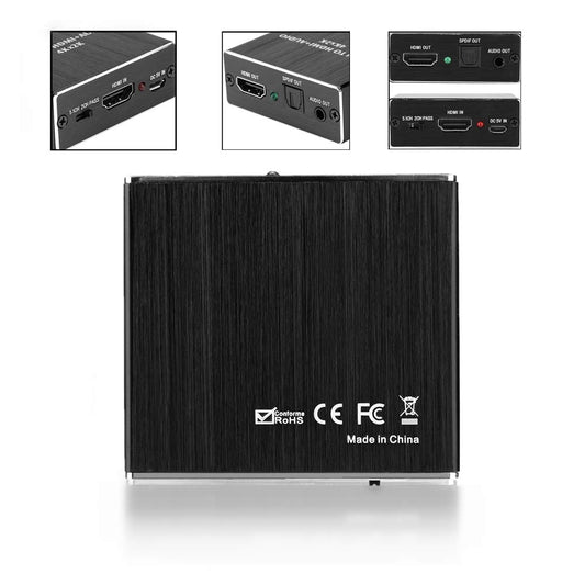 Dioche Analog to Digital Audio Converter, 4K x 2K 1.4 Audio Extractor 5.1 Sound Channel Optical Fiber Converter Adapter for DVD Player/Amplifier