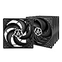 ARCTIC P14 (5 Pack) - PC Fans, 140mm Case Fan, Pressure-optimised, Quiet Motor, Computer, Fan Speed: 1700 RPM - Black