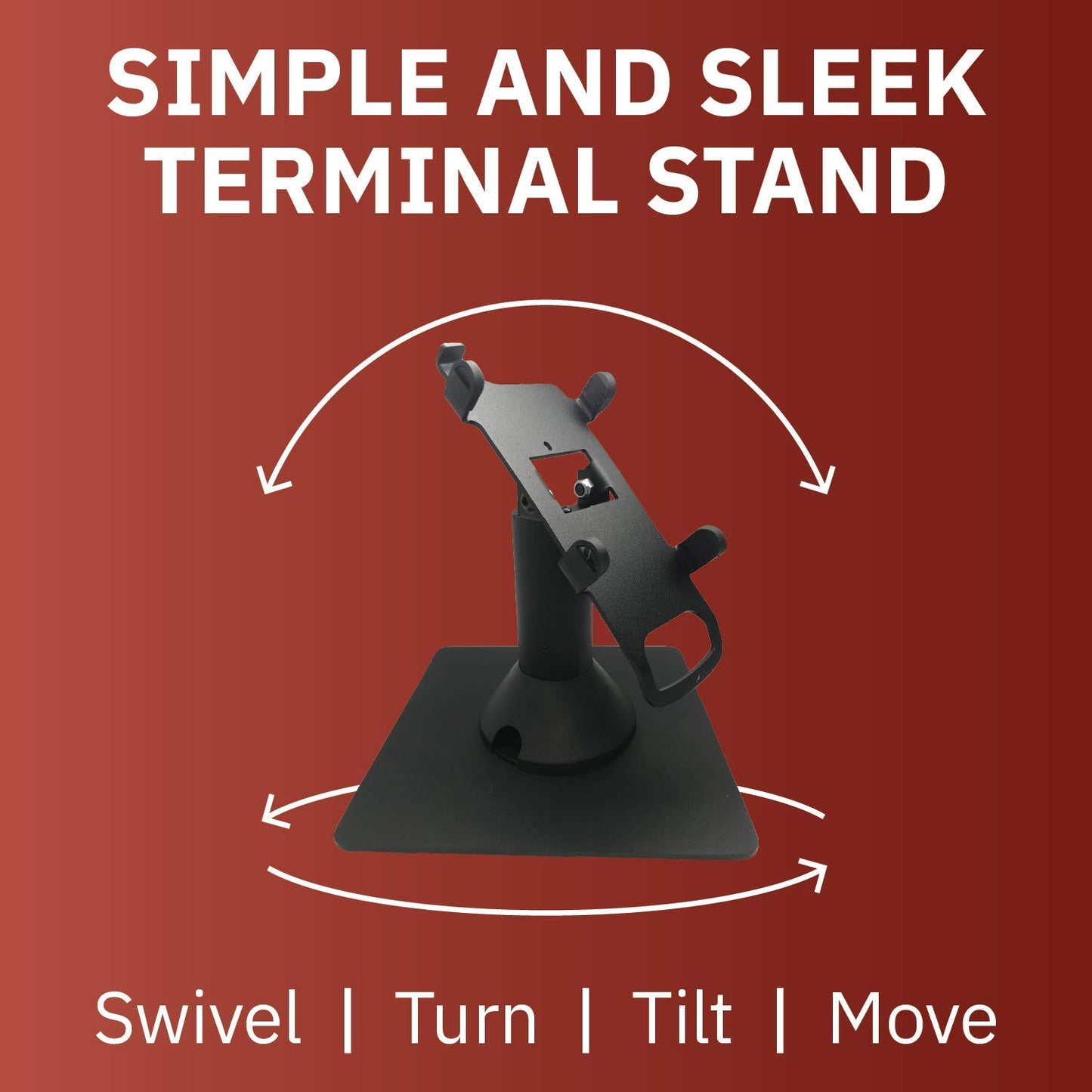 Discount Credit Card Supply DCCStands Freestanding Swivel and Tilt Ingenico IPP310/315/320/350 Terminal Stand