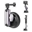 BRDRC Pocket 3 Suction Cup Mount, Car Mount Windshield and Window Camera Holder for DJI Osmo Pocket 3 2, Action 5 Pro 4, Insta360 X4 X3 Go 3S, GoPro