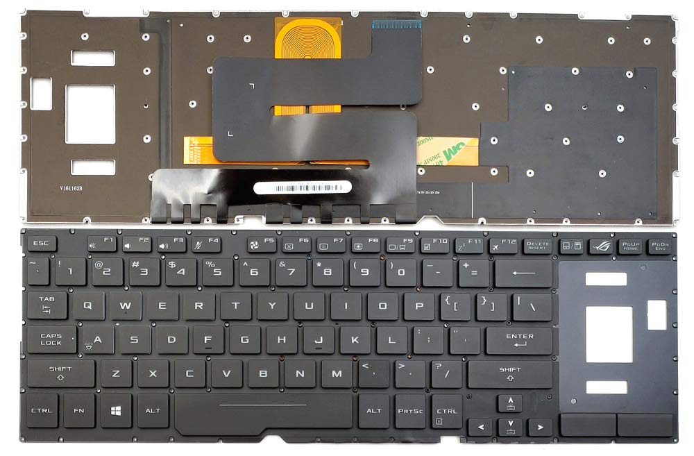 laptoppartshub Replacement Backlit Keyboard for Asus ROG GX501 Series Laptop, USB, 104 Keys