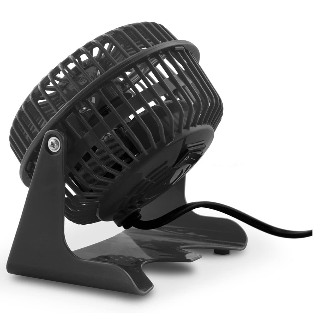Air Monster 4 Inch Quiet Desk Fan, Black