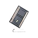 RGBBYTE Laptop LCD Back Cover & Hinges Silver Gray for Lenovo IdeaPad 3-15ALC6 82KU 3-15ADA6 82KR 3-15ITL6 82H8 3 15ABA7 82RN 3 15IAU7 82RK 5CB1B60414