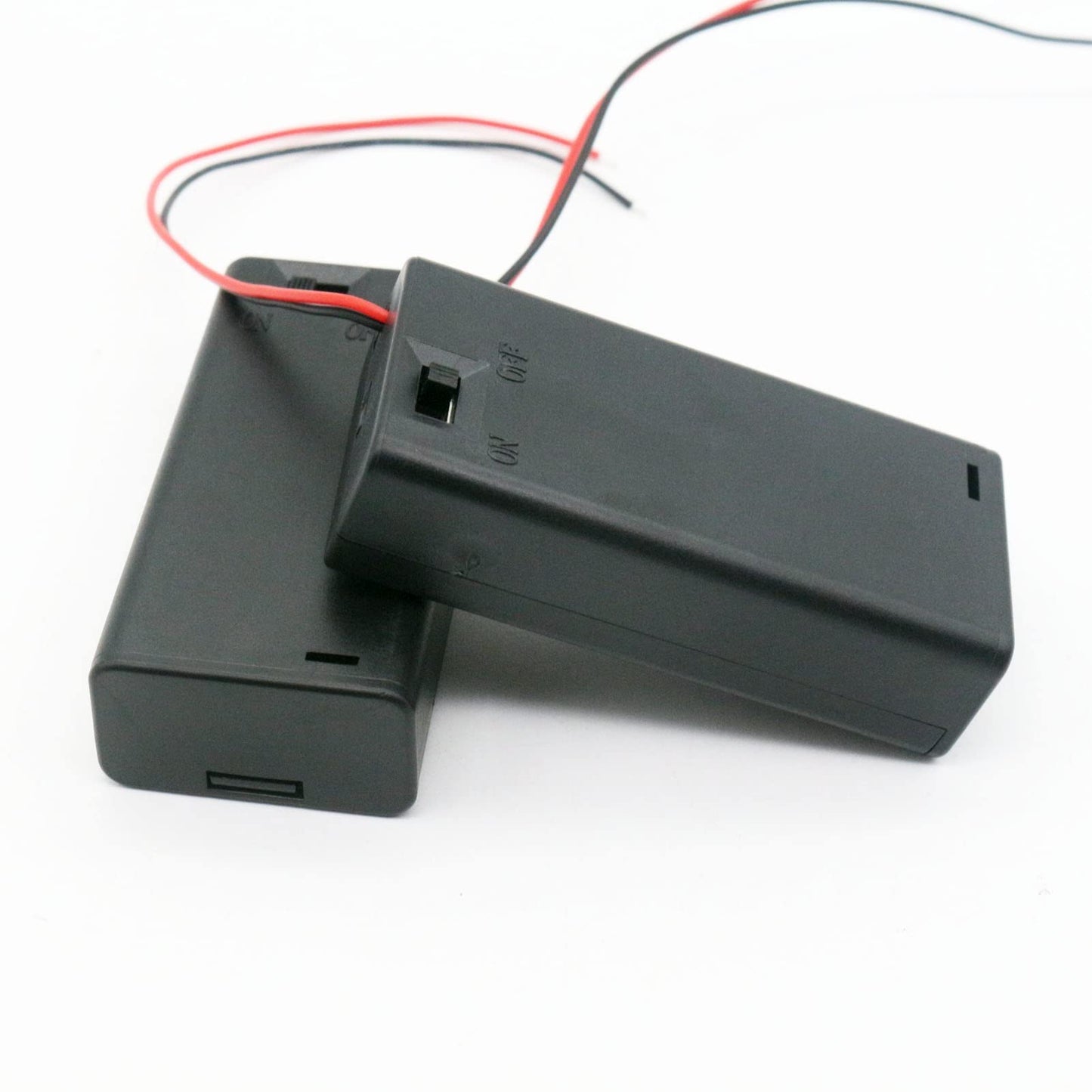 2AA Battery Holder, 6 Pcs 2 x 1.5V AA Battery Case with Switch, 2X 1.5V AA Battery Caddy Wire Leads for Electronic DIY