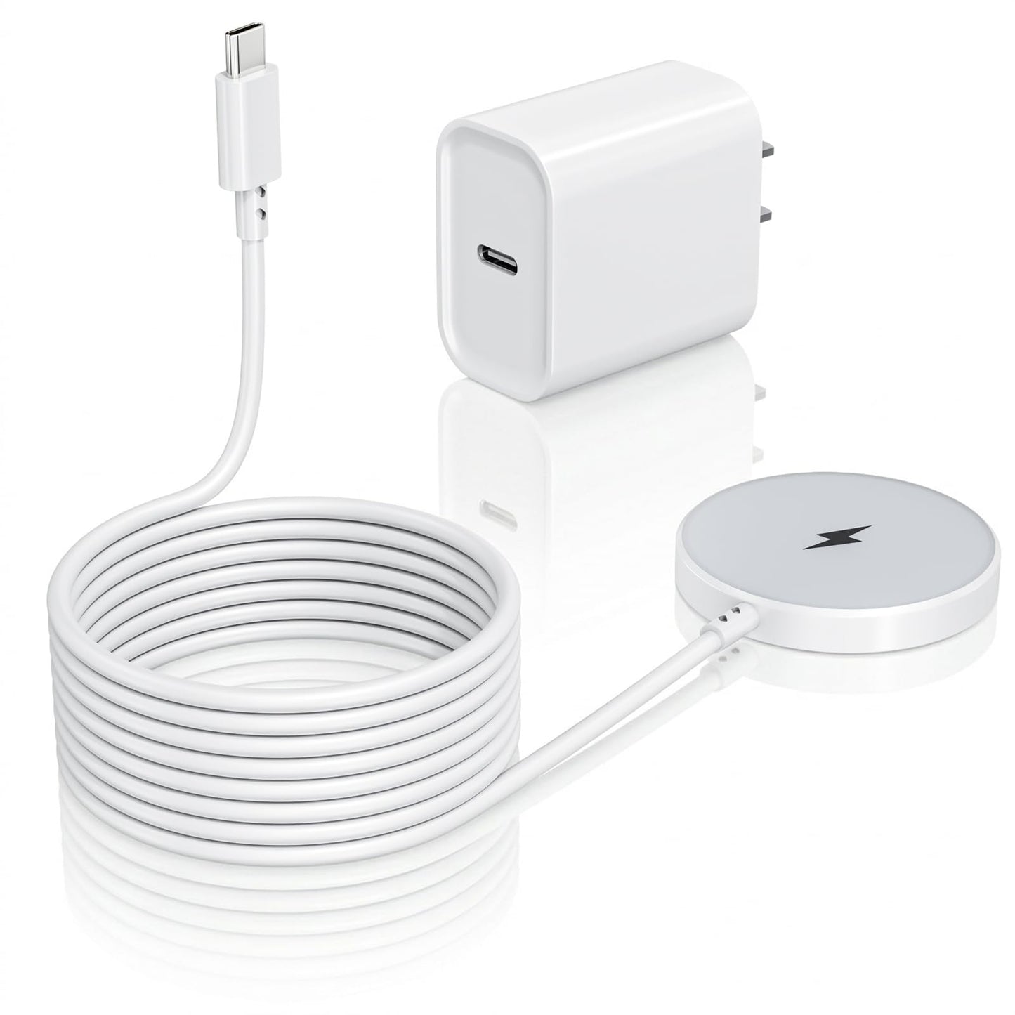[Apple MFi Certified]10FT Magnetic Wireless Charger for iPhone 17 16,Apple Fast Mag-Safe Charger 15W Fast Wireless Charging Pad for iPhone 17/17