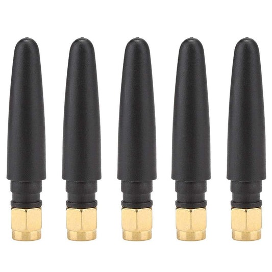 5 PCS SMA 2.4GHZ 3DBI Antenna Internal Antenna Anti-Interference 5cm for Network Card, Module (Straight SMA Female)
