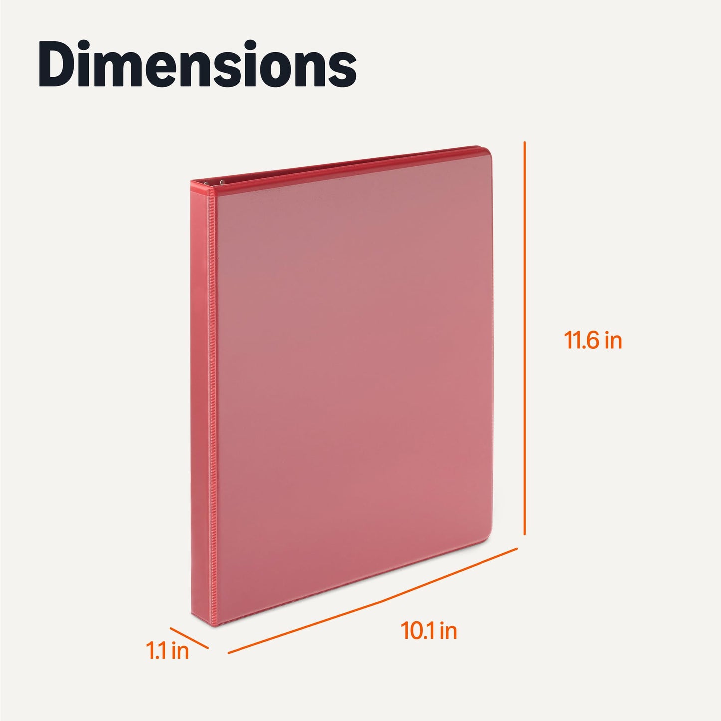 Amazon Basics Economy 3 Ring Binder, 1/2 Inch D-Ring, Easy Lock and Release, Holds up to 120 Sheets, 2 Pockets, Assorted Colors, 4-Pack