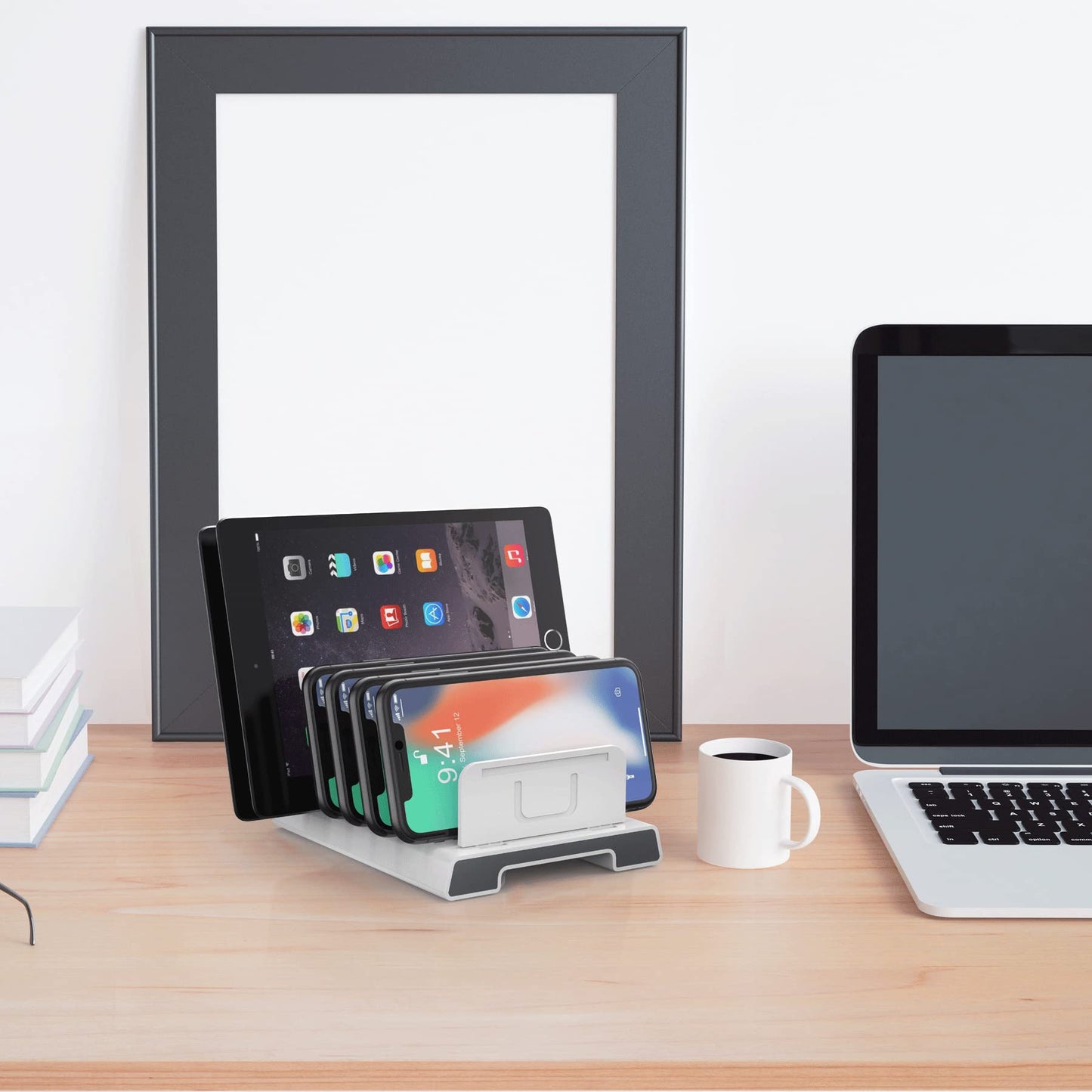 Unitek Adjustable Universal Multi Device Organizer Dock Stand Holder Compatible iPhone, iPad, Kindle, Fire Tablet, Samsung Galaxy, Google Nexus