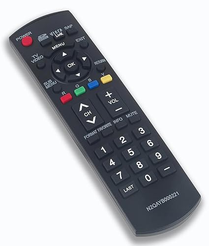 Replacement Remote Control for Panasonic Viera Plasma TV TH-M50HD18 TC-32LX85 TC-37LZ85 TH-42PZ80U TH-46PZ80U TH-50PZ80U TH-50PE8U TH-C50HD18