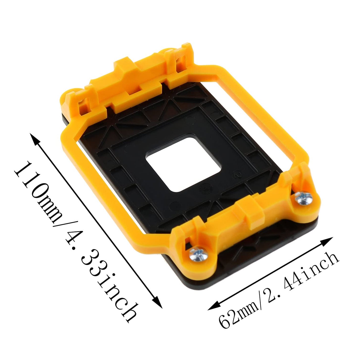 CPU Cooler Bracket ZZHXSM CPU Bracket Heatsink Holder Motherboard Back Plate for AMD Socket AM2 AM3, Yellow
