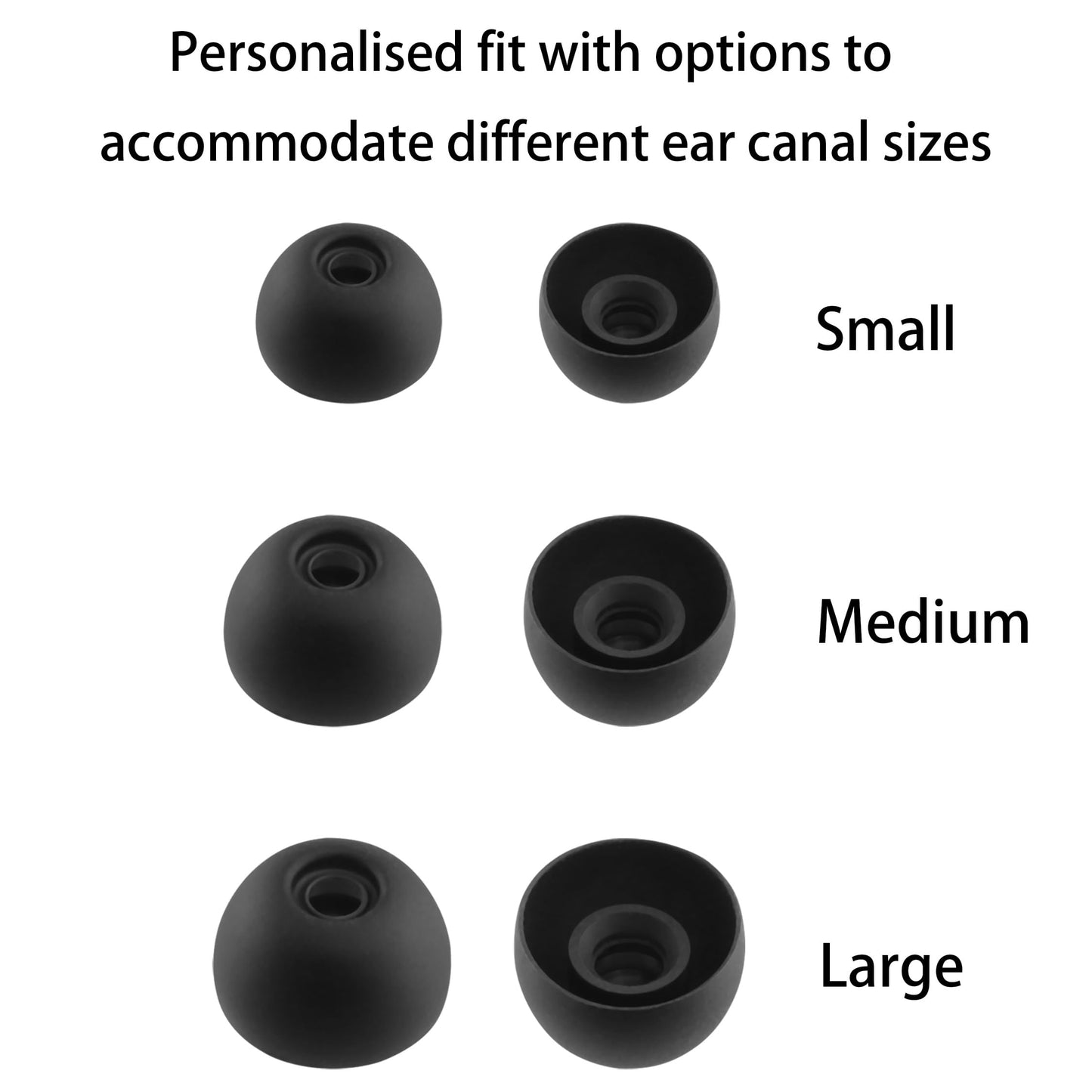 NANLANFAN Replacement Silicone Ear Tips for JBL Vibe Beam 2 / JBL Vibe Beam/JBL Vibe 200TWS / JBL Wave Beam Wireless Earbuds, Ultimate Comfort, 9