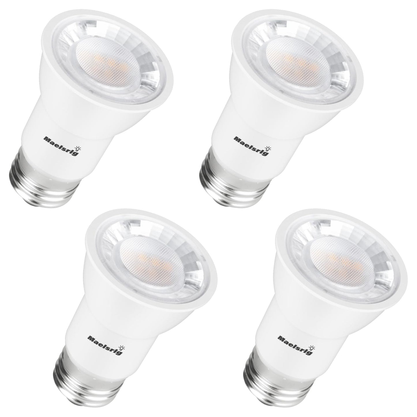Maelsrlg PAR16 LED Long Neck Recessed Spotlight Bulb, 6W(60W-75W Equivalent) Dimmable, 600 Lumens, 40° Beam Angle, Track Light Bulbs Warm White 3000K
