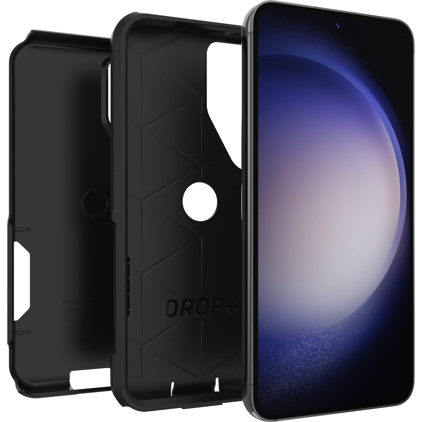 OtterBox Galaxy S23 Commuter Series Case - Black, Slim & Tough, Pocket-Friendly, with Port Protection