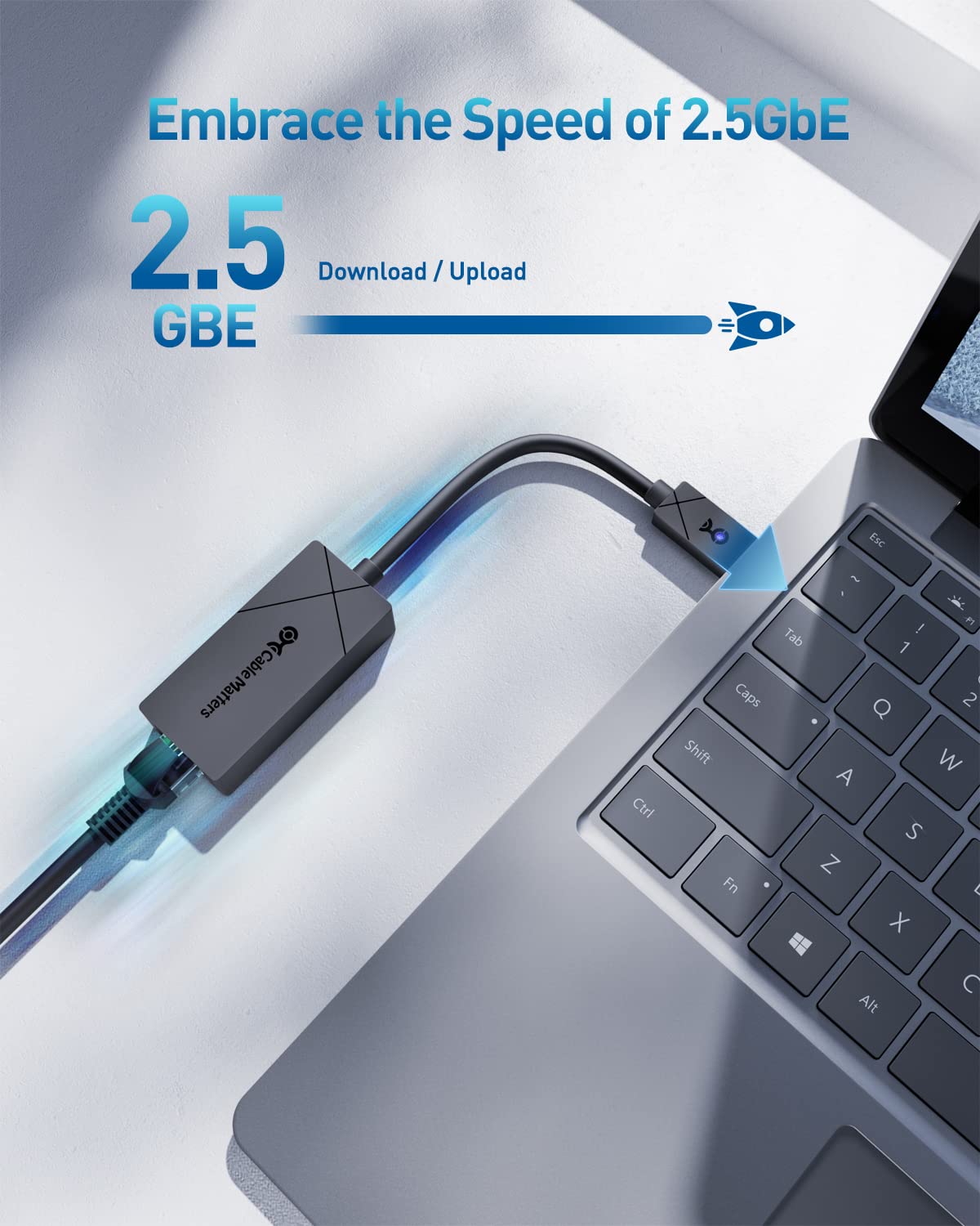 [Designed for Microsoft Surface] Cable Matters USB C 2.5Gb Ethernet Adapter