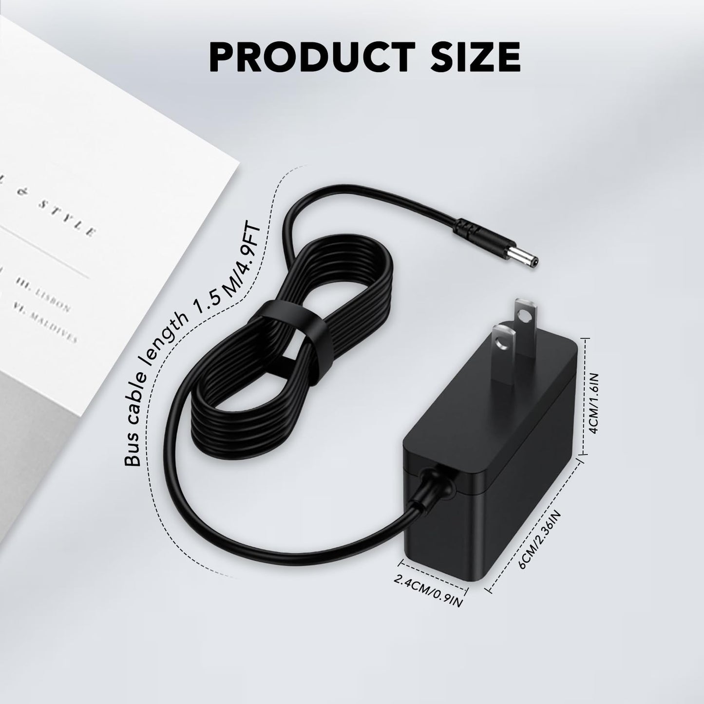 5V Power Cord Compatible with Brother ADS-1700W ADS-1350W Charger ADS-1190 ADS-1200 ADS-1250W ADS-1300 ADS1190 ADS1200 Wireless Compact Portable…