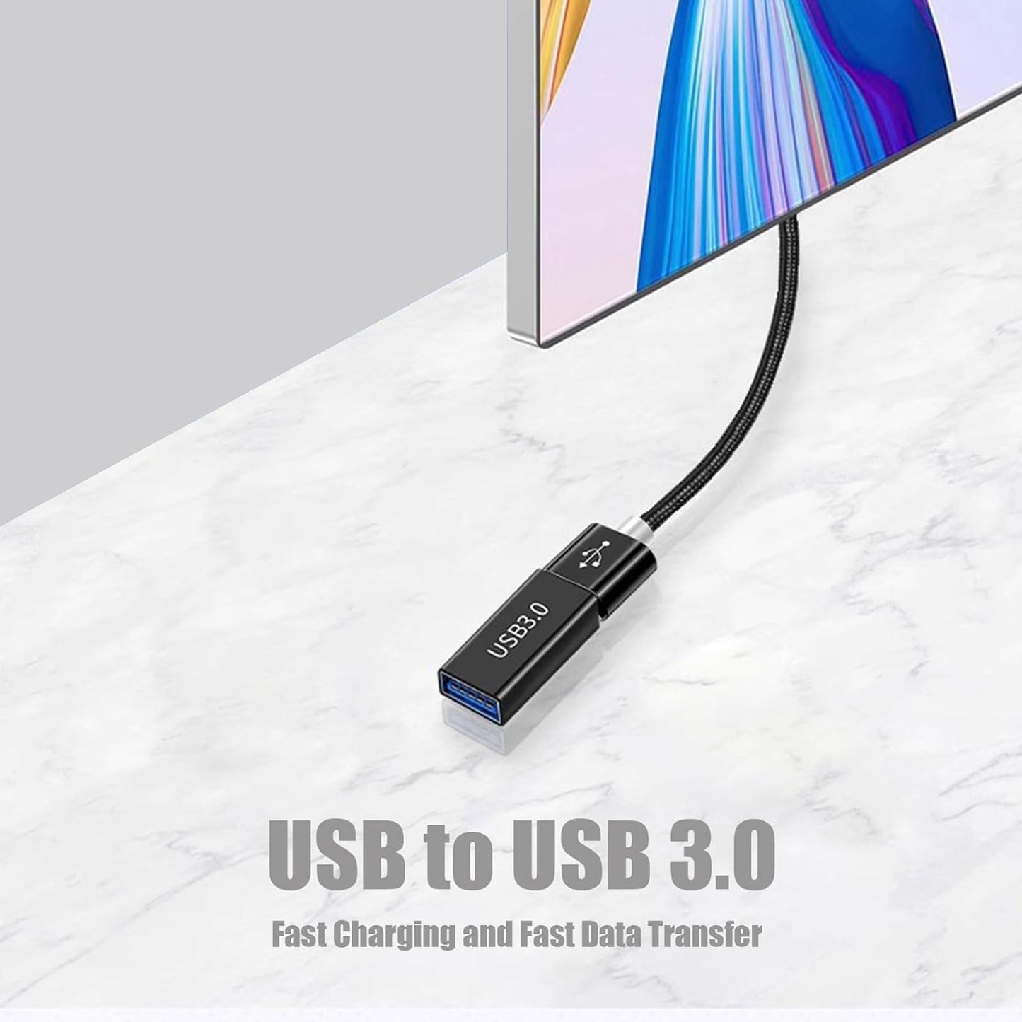 USB Female to Female Adapter 5 Pack, Type A 3.0 Female to Female 3.0 Cable Coupler, High Speed USB Extension Connector, Suitable for Connecting Two…
