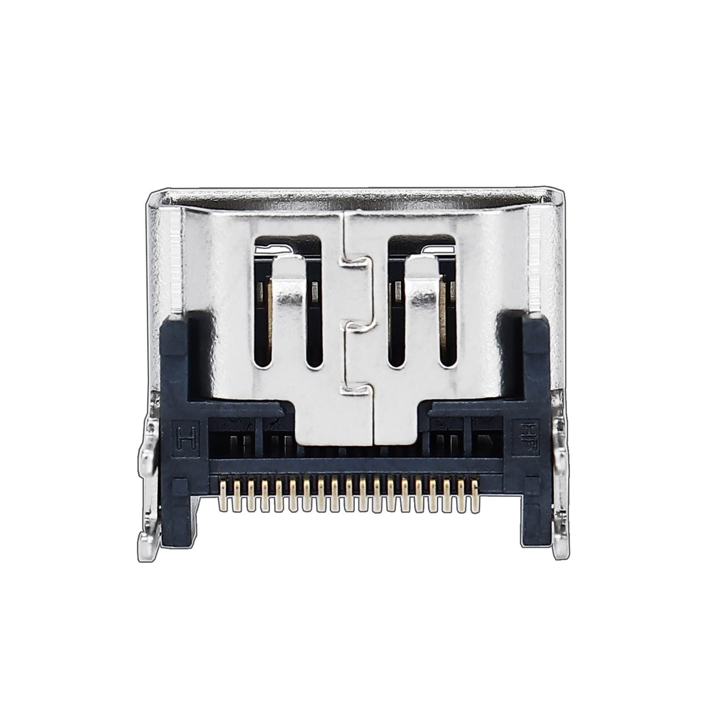 IRIDESCENT 4Pcs HDMI Port Replacement for PlayStation 5, HDMI Display Socket Connector Jack for Sony PS5 Console (Silver - 4 Pcs)