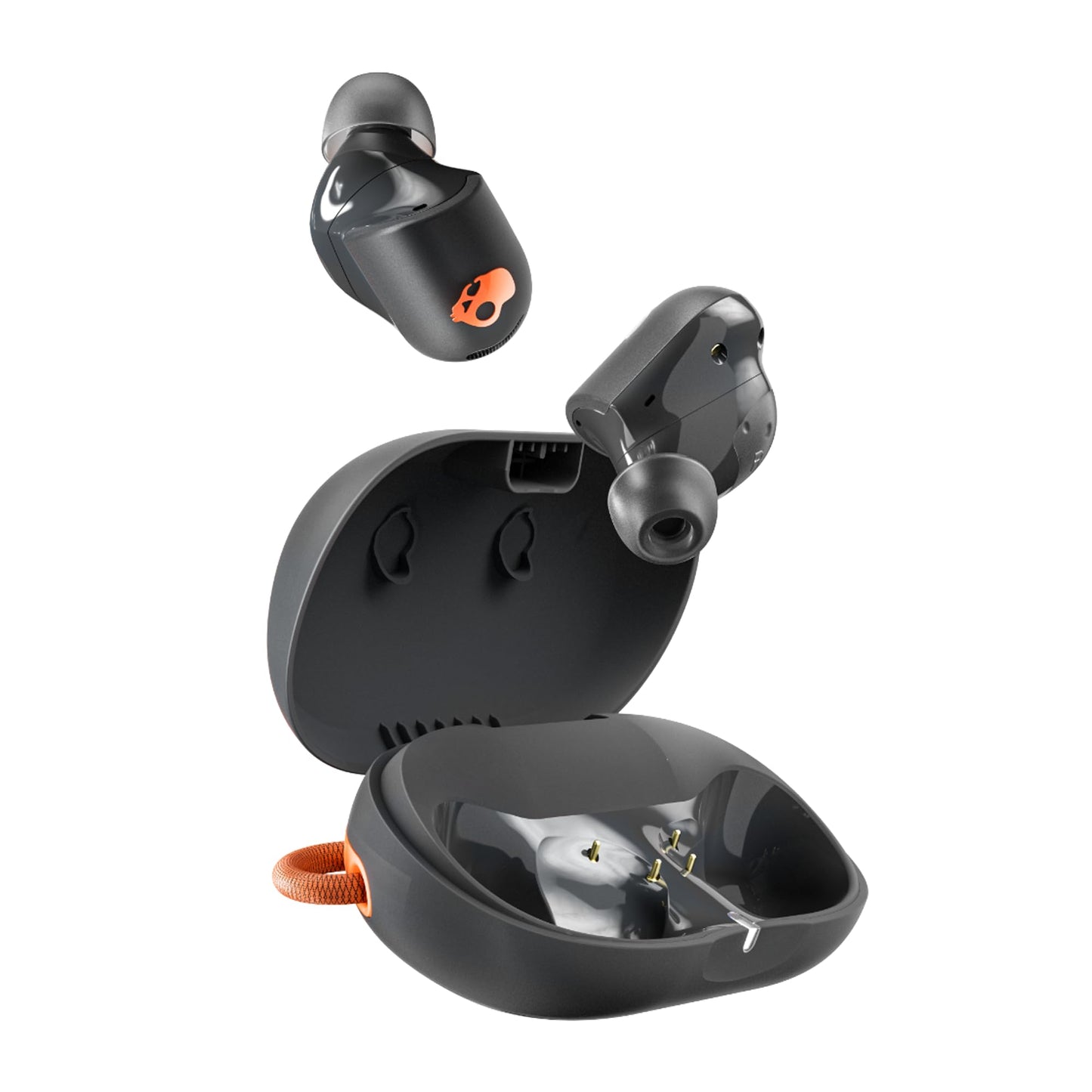 Skullcandy Sesh ANC Active Noise Cancelling Wireless Earbuds - Black/Orange