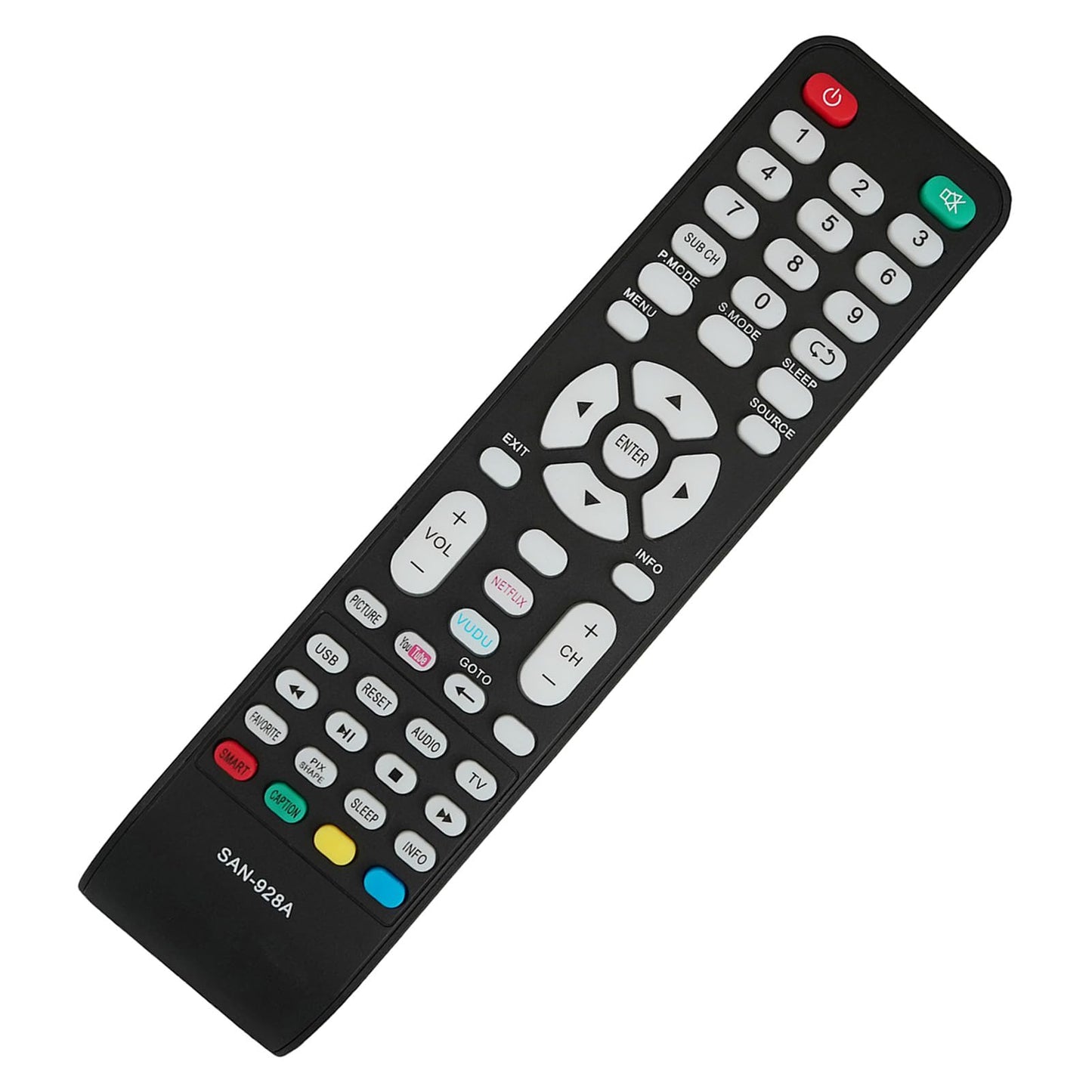 Replacement Remote Control Compatible for Sanyo TV HT32546 DP32640 DP42740 DP42841 DP46841 DP50842 DP46812 DP19648