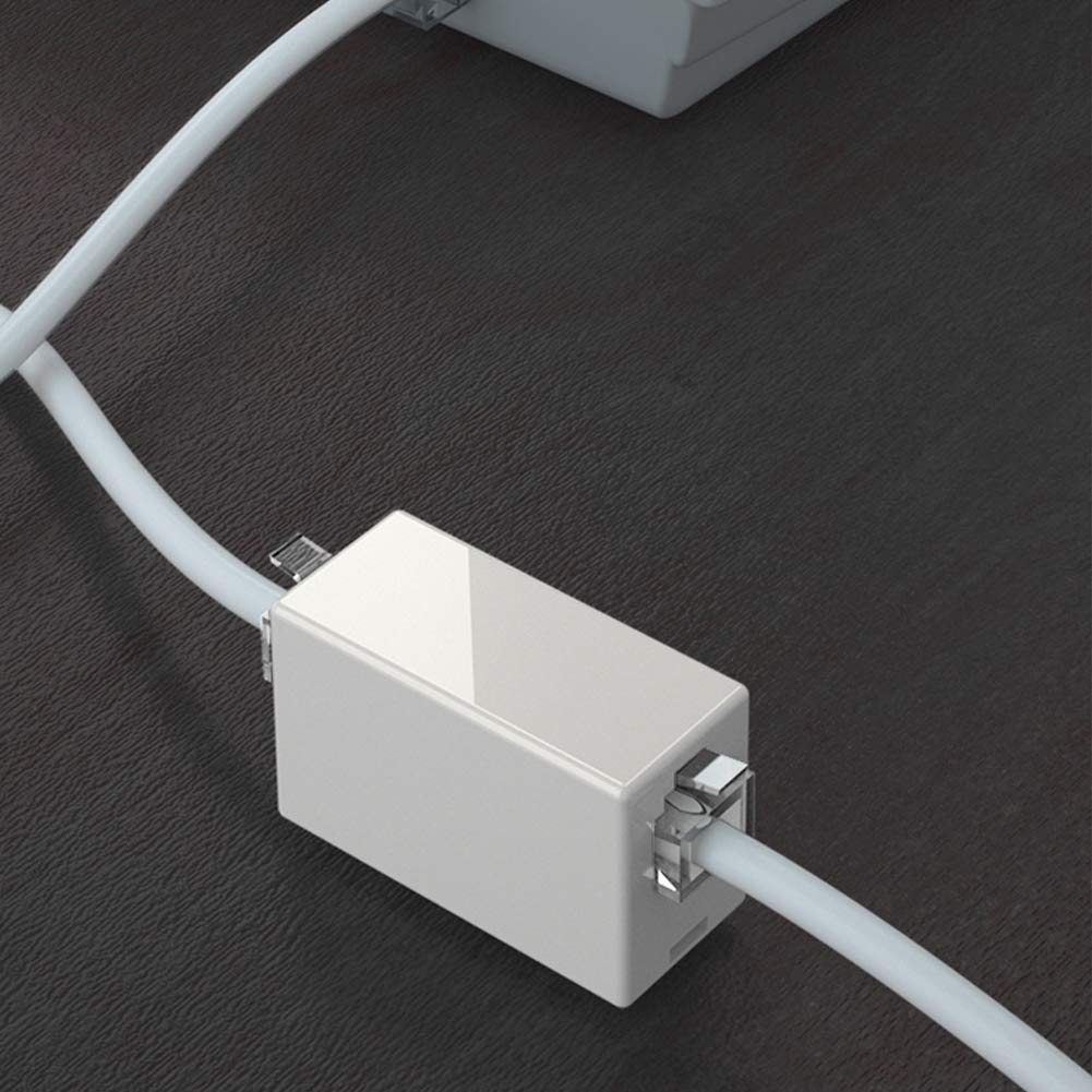 RFAdapter RJ11 Coupler, 2 Pack Telephone Phone Line Connector Coupler RJ11 6P4C Inline Keystone Jack Female to Female Straight Telephone Cable Cord