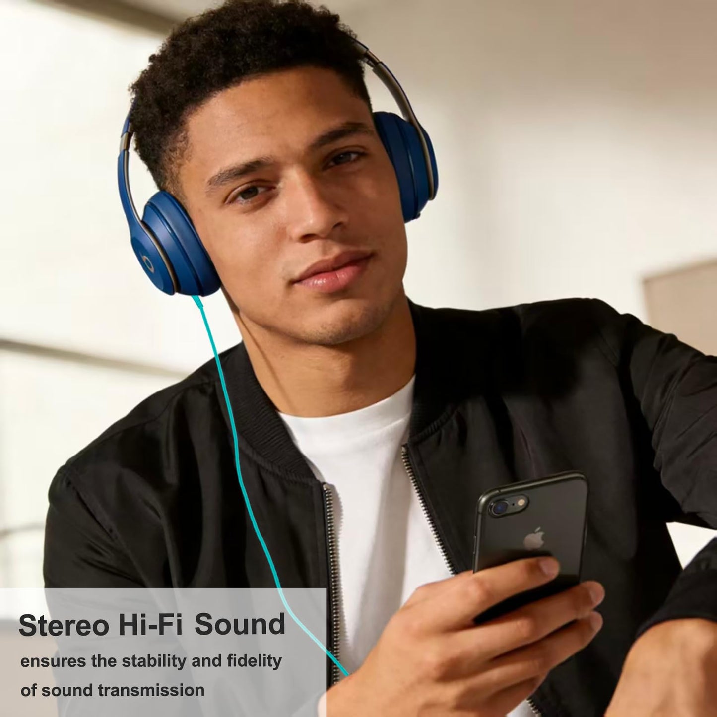 Beats Headphones Replacement Audio Cable Cord, 3.5mm to 3.5mm Aux Wire for Beats Solo2 Solo3 Solo4 Studio3 Wireless HD Pro by Dr. Dre Sony WH-1000XM4…