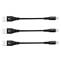 [Apple MFi Certified] Short iPhone Charging Cable(3Pack 8 Inch),USB to Lightning Charger Cord for Apple,Nylon Braided Fast Charging Data Syncing…