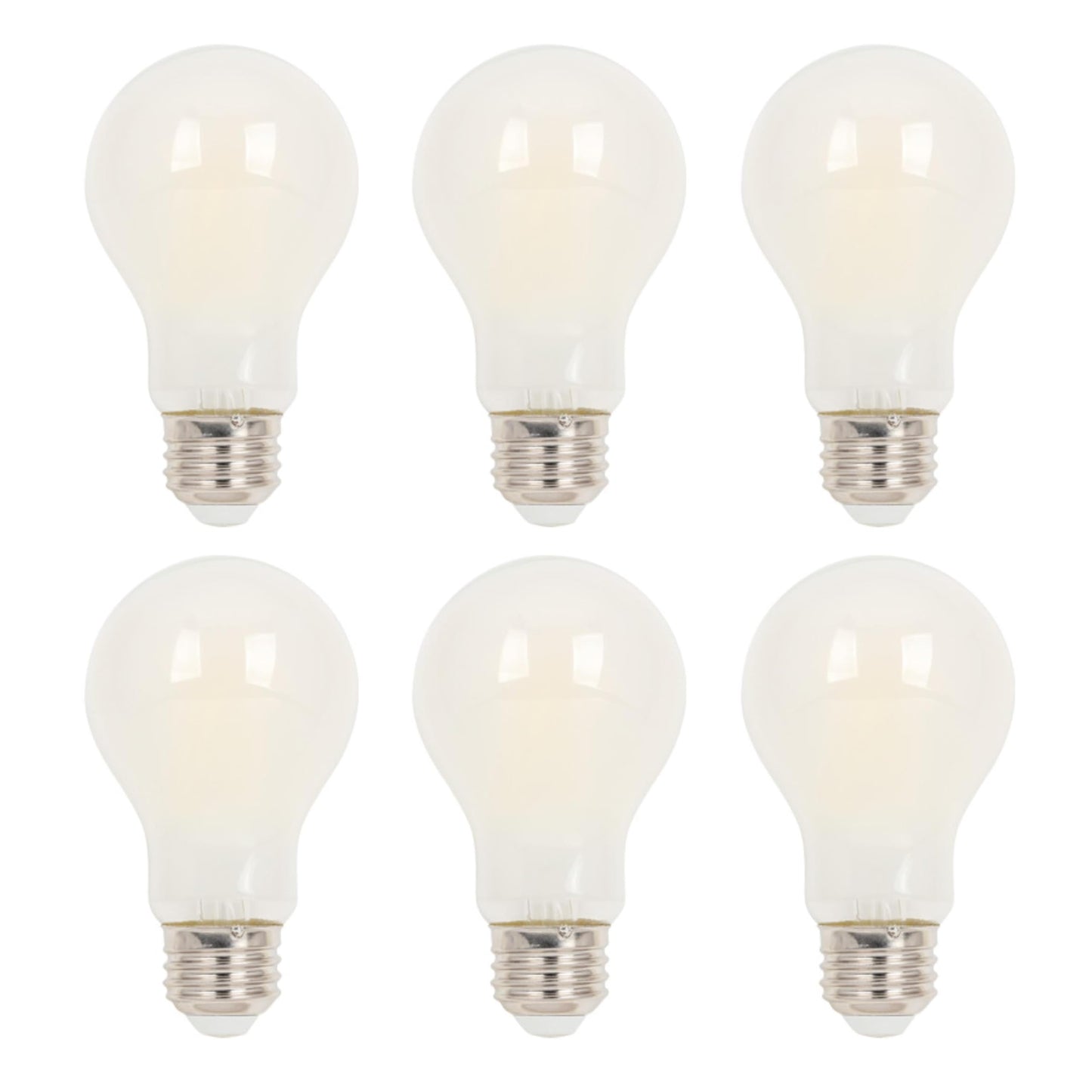 Westinghouse Lighting 5326020 6.5 Watt (60 Watt Equivalent) A19 Dimmable Soft White Filament LED Light Bulb, Medium Base, 6 Pack