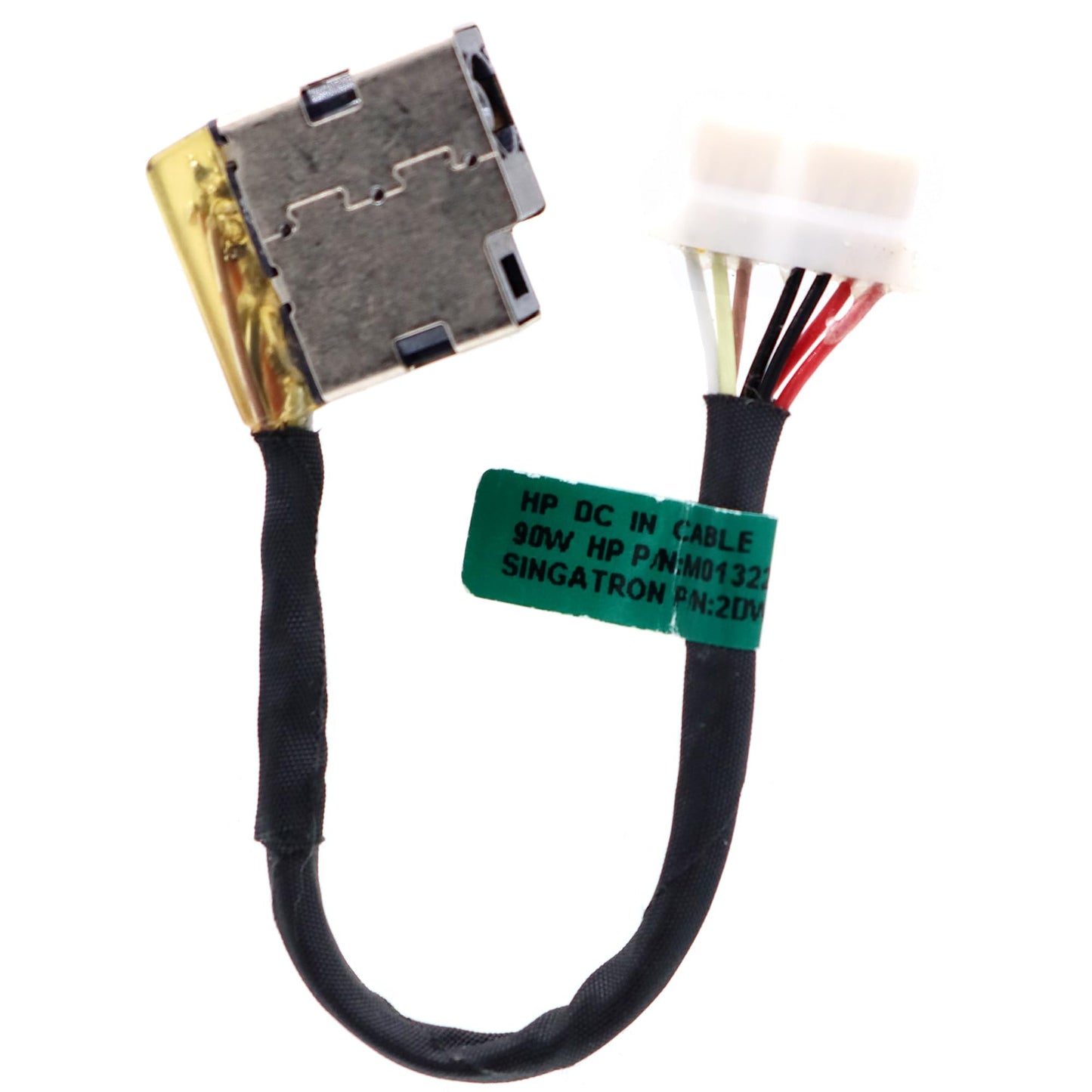 Deal4GO 90W DC Power Jack Cable M08887-001 M01322-S75 Replacement for HP 15-EG 15-EH 15M-ES 15M-EU 15-EG0025NR 15-EG0021NR, Black