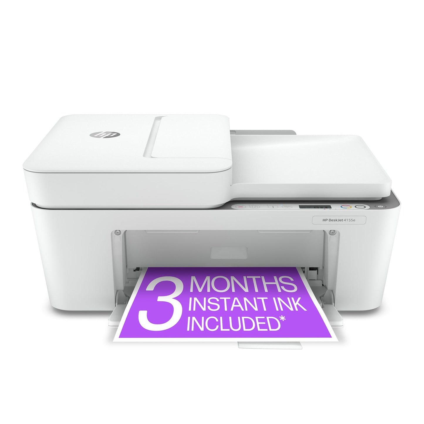 HP DeskJet 4155e Wireless Color Inkjet Printer, Print, scan, copy, Easy setup, Mobile printing, Best-for home, 3 month Instant Ink trial included