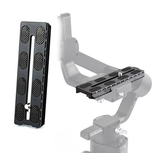 Akeipho Aluminum Quick Release Plate 120mm for DJI Ronin SC Gimbal,Camera Mounting Plate Compatible Arca-Swiss with 1/4" Hole for Gimbal Stabilizer