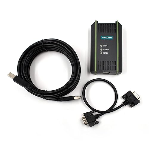 Zhupoub PLC Programming Cable Interface Applicable to Siemens S7 200/300/400 ET200 and 840D CNC, 6ES7972-0CB20-0XA0 USB-MPI+ PC USB-PPI