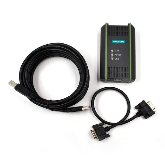Zhupoub PLC Programming Cable Interface Applicable to Siemens S7 200/300/400 ET200 and 840D CNC, 6ES7972-0CB20-0XA0 USB-MPI+ PC USB-PPI