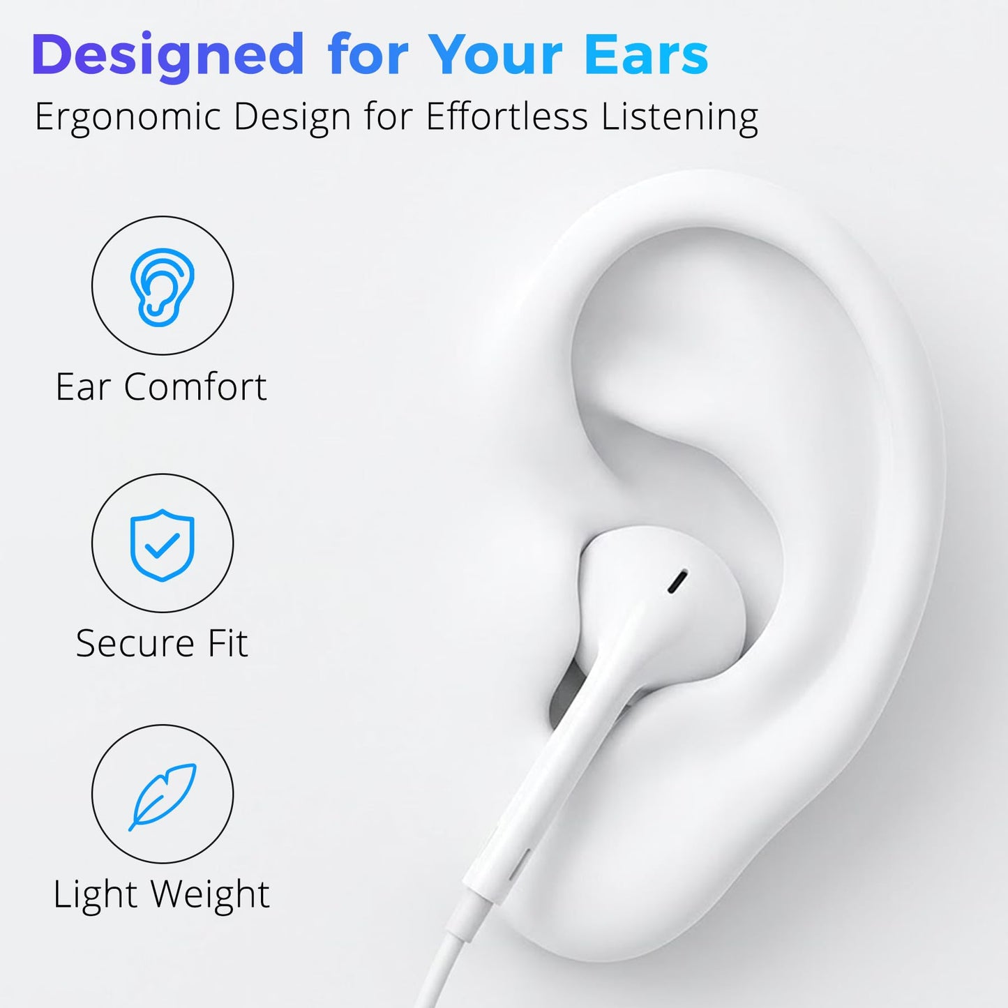 2-Pack USB C Headphones for iPhone 17 16 15 Pro Max Plus, for Apple Wired Earbuds with Mic & Volume Control, [HiFi] [Clear Call] USBC Earphones Wired