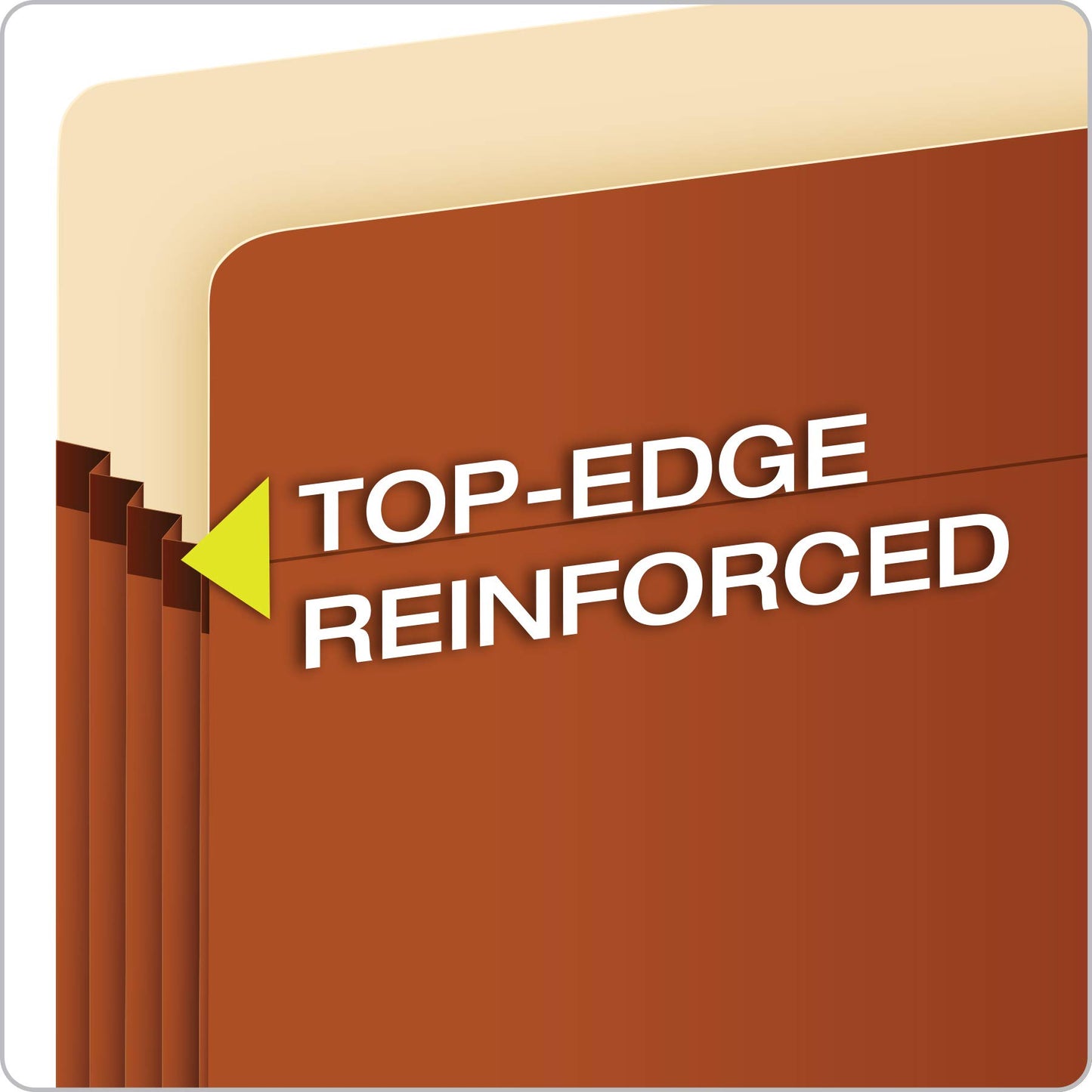 Pendaflex Expanding File Pockets, File Organizers for School, Home or Office, Letter Size, Redrope, 3.5" Expansion, Reinforced with DuPont™ Tyvek®