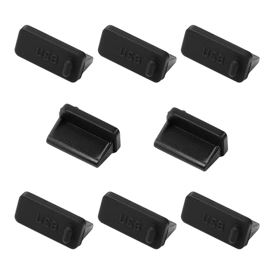 uxcell 8Pcs Rubber USB Port Cover USB 2.0 Type A Female Port USB Port Caps Plug Protector Dustproof Anti Dust USB Dust Cover for Computer Laptop