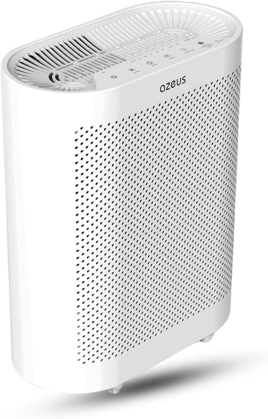 AZEUS H13 HEPA Air Purifier for Home, Bedroom & Office | 3-Stage Filtration for Smoke, Dust, Pet Dander | Quiet & Ozone-Free (1 Pack)