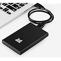 Ultra Slim 1TB Portable External Hard Drive, USB 3.0, Black, Compatible with Mac, PC Computer Desktop Workstation PC Laptop (Black, 1TB)