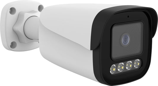 GW Security 4K 8MP TAA & NDAA Compliant Two-Way Audio Full Color Day & Night Outdoor Indoor Face Recognition PoE IP Weatherproof Bullet Security