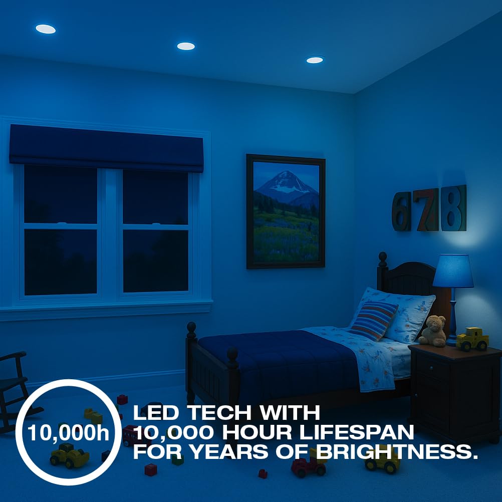 Sylvania LED Color Changing Light Bulb, Red/Blue/Green/Yellow/White, 2700K/5000K, RGBW Colored Light Bulbs, 8W, BR30, E26 Medium Base - 1 Pack (42637)