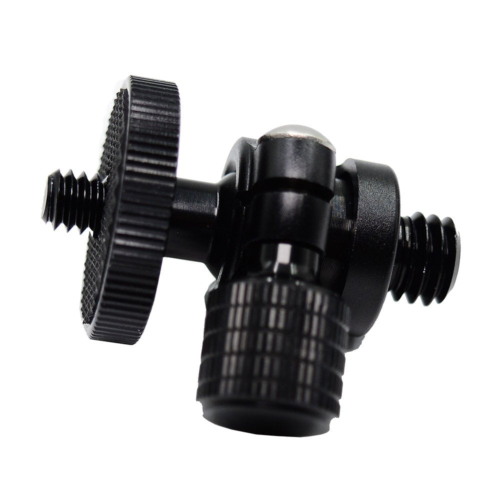 koolehaoda Mini Ballhead Camera Tripod Ball Head Mount and 1/4 to 3/8 Connector (1/4 to 3/8 Connector)