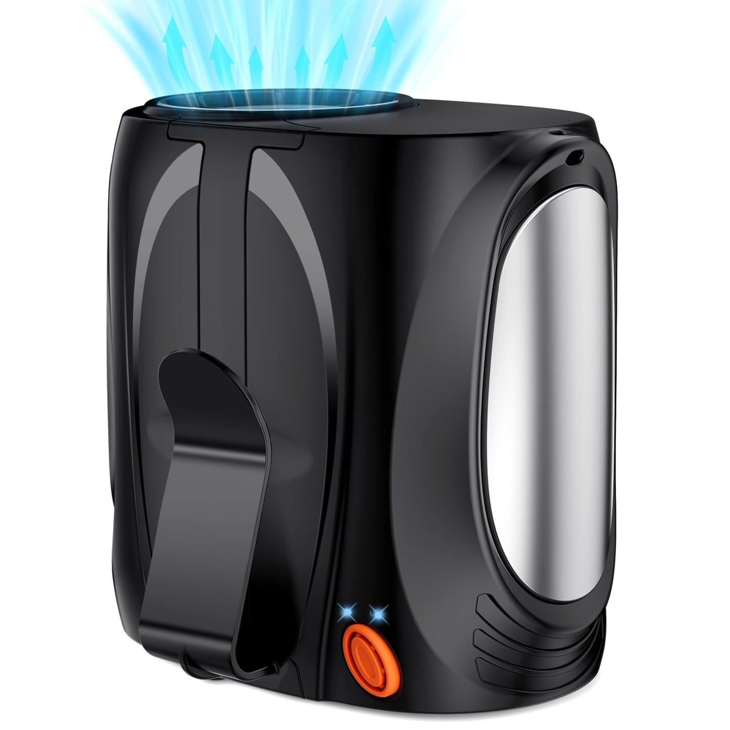 Tedajo AI Portable Waist Fan, 6 Speeds 16000RPM Strong Turbo Airflow, 40H Max Cooling Battery Powered Personal Fan Rechargeable, Hands-Free