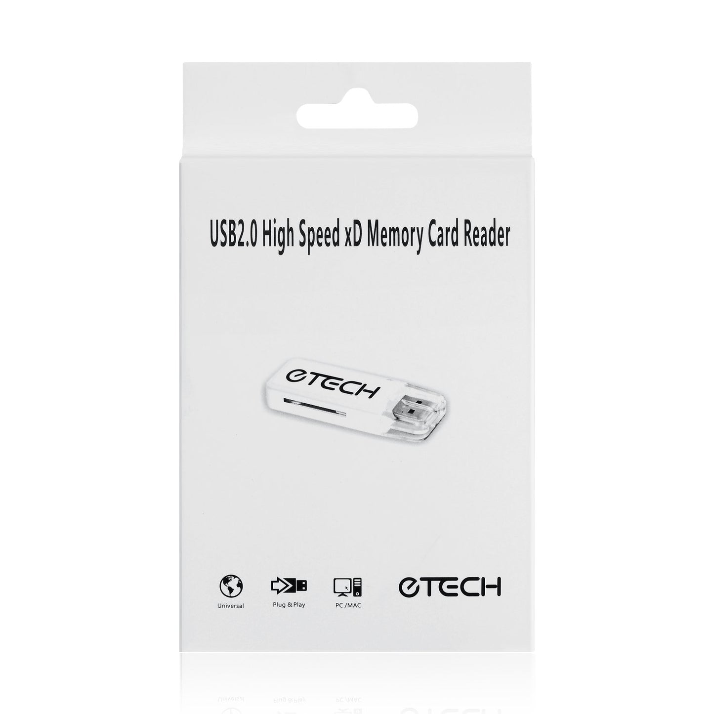 eTECH USB2.0 High Speed xD Memory Card Reader Supports Olympus and Fuji XD Picture Card 1GB 2GB