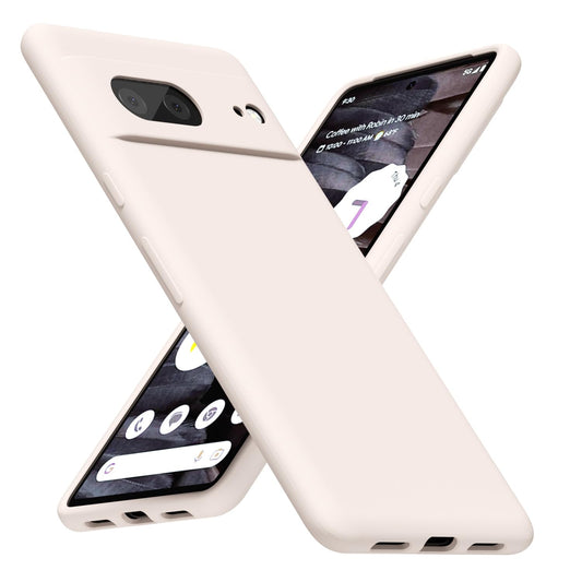 LoeoeL for Google Pixel 7A Phone Case Silicone, Minimalist Ultra Thin Slim Soft Rubber Solid Color Simple Cute Case for Girls, Aesthetic Girly Plain