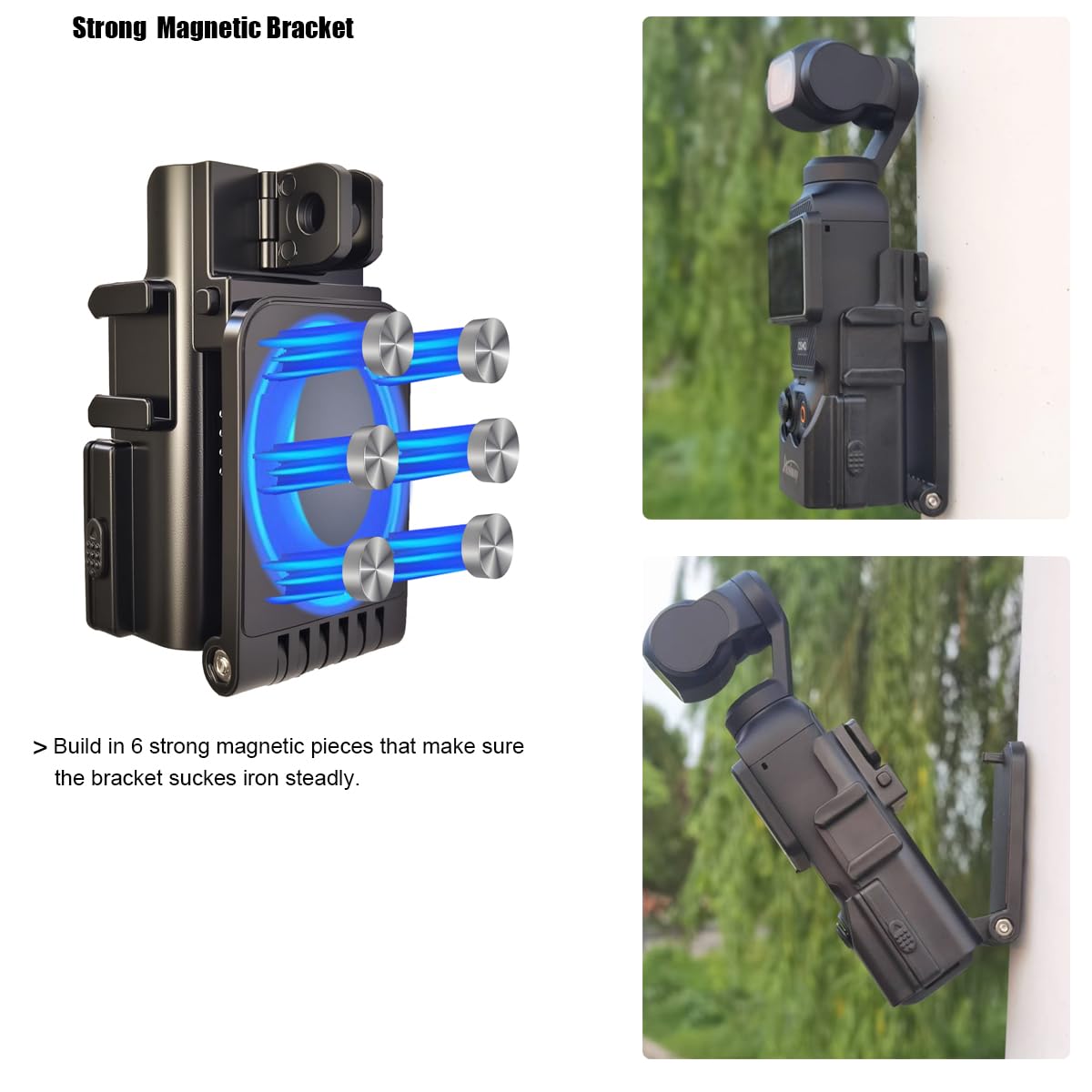 Accessories Kit for DJI Osmo Pocket 3 Creator Combo Case Magnetic Bracket Mount Selfie Stick Tripod Glass Screen Protector Suction Cup Chest Head