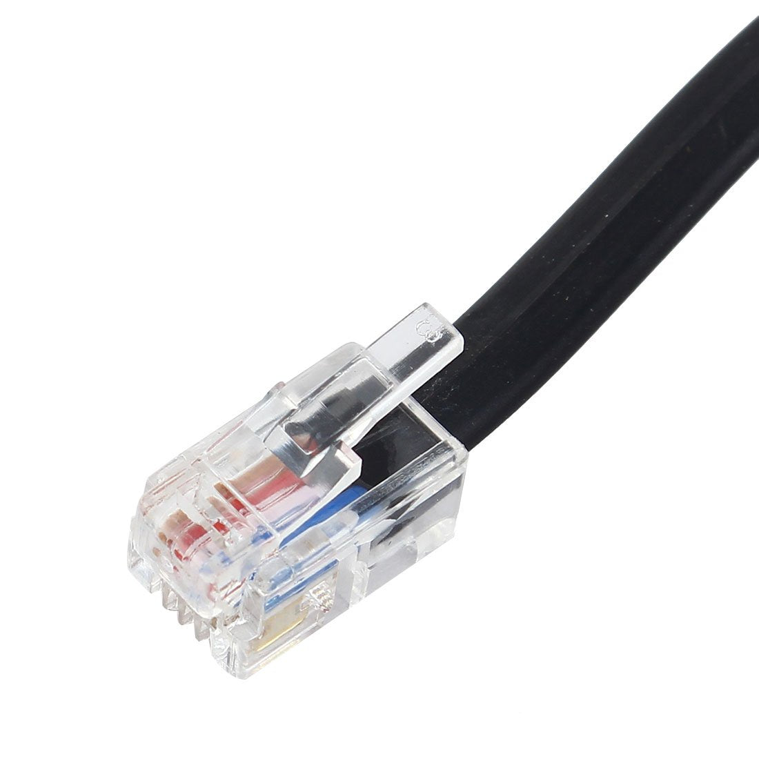 uxcell RJ9 Telephone Modem Coil Line and Cable, 9.3-Inch for Landline Telephone, Black
