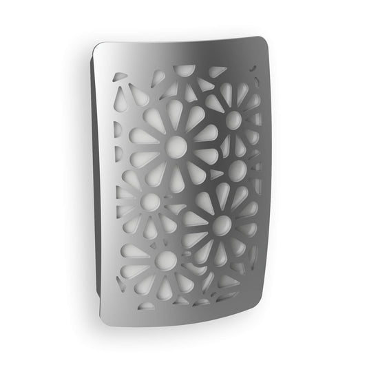 Westek NL-DPFL-N Floral Decoplug Night Light, Satin Nickel