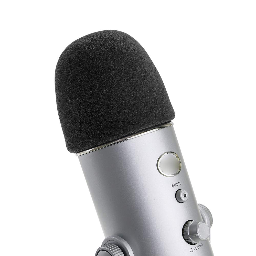 SUNMON Microphone Foam Windscreen Cover for Blue Yeti, Yeti Pro and Yeti X Microphones, the Mic Pop Filter Mask Shield also suit MXL and Audio