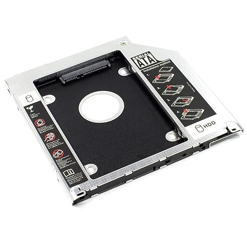2nd SATA HDD SSD Hard Drive DVD CD ROM Optical SuperDrive Caddy Tray Frame for Unibody MacBook / MacBook Pro 13 15 17 Early mid Late 2008 2009 2010