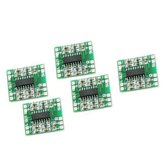 PAM8403 Mini 2 Channel 3W Stereo Class D Audio Power Amplifier Module Board (Pack of 5) by Envistia Mall